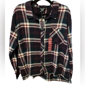 NWT Eddie Bauer Purple-Toned Flannel